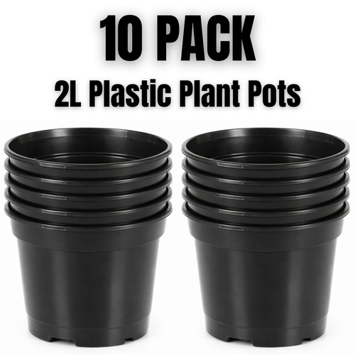 Plastic plant pots black - pots,