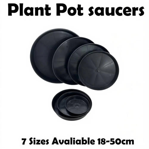 Plant pot saucers - plant, black
