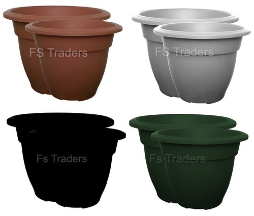 Round plastic plain - plain, pots