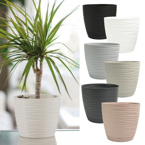 Wavy flower pot - wavy, with