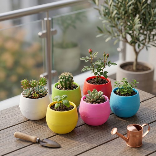 Nursery pots mini plastic - 6x,