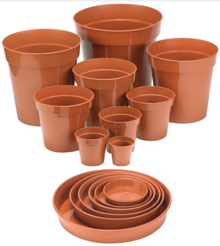 Plastic terracotta plant - plastic, pot