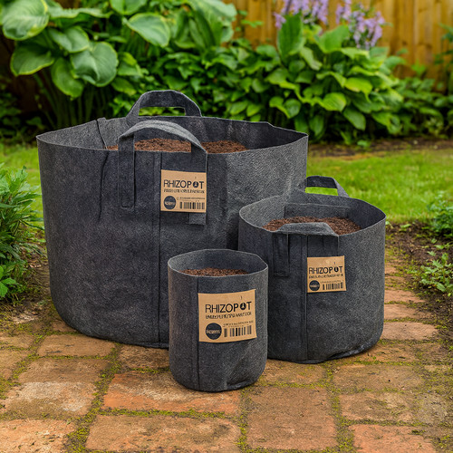 Fabric round plant pots - round,