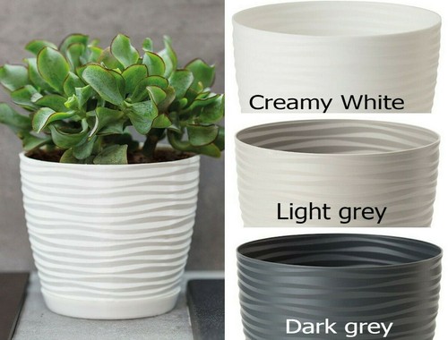 Plastic plant pot cover - cover, round