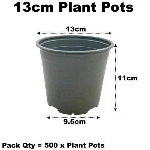 13cm plant pots litre grey - plant,