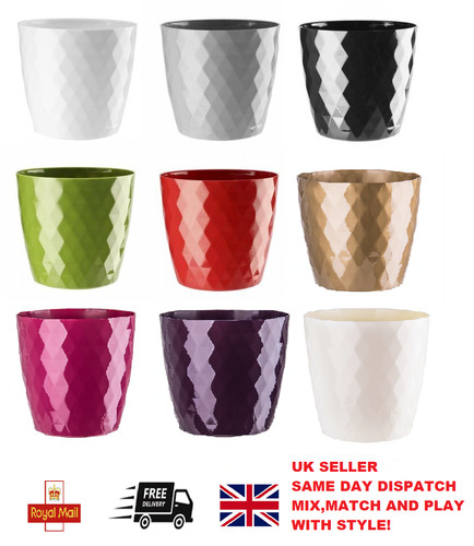 Flowerpot round plastic - flowerpot,