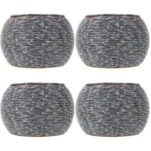 Durable plastic woven planter - plastic,