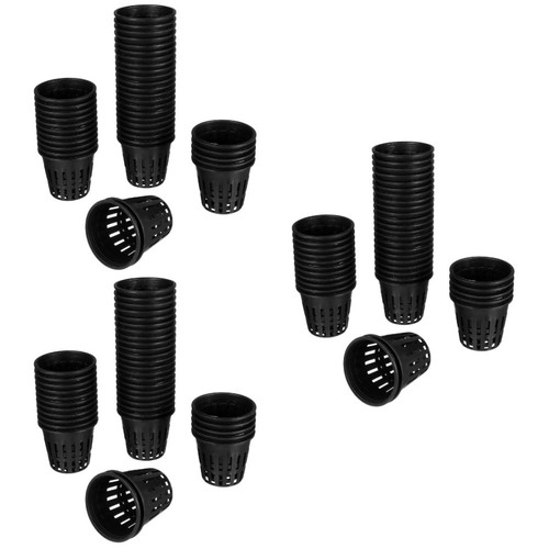 Black plastic net pots - pots, for