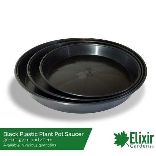 Round black plastic - round,
